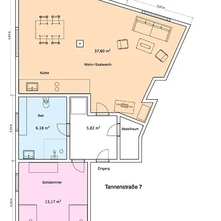Apartment Tannenstrasse 7 Whg 6 Norderney